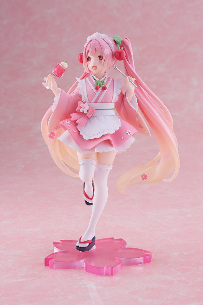 Hatsune Miku - Sakura Miku Newley Written Prize Figure (Japanese Cafe Ver.)