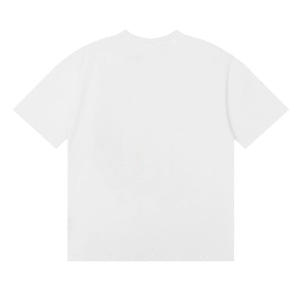 Rhude T-shirts Petrol Patch Racing Motor Cotton Casual Short Sleeve Men and Women