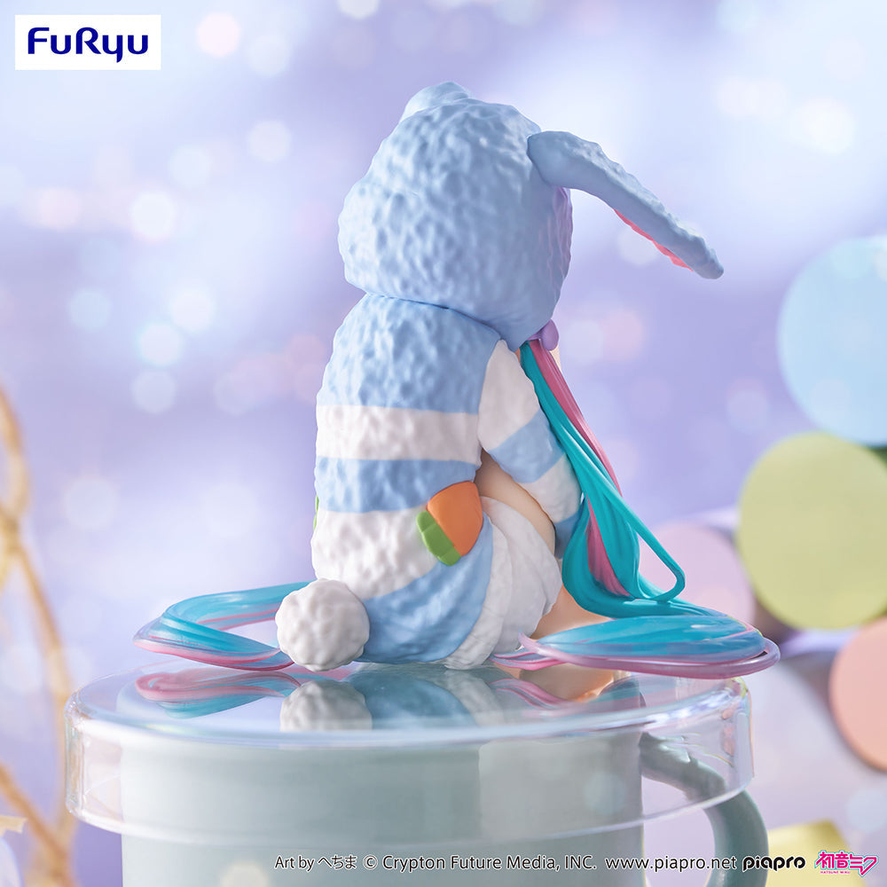 Hatsune Miku - Noodle Stopper Prize Figure - Rabbit Ear Hood Pajama Blue Color ver.