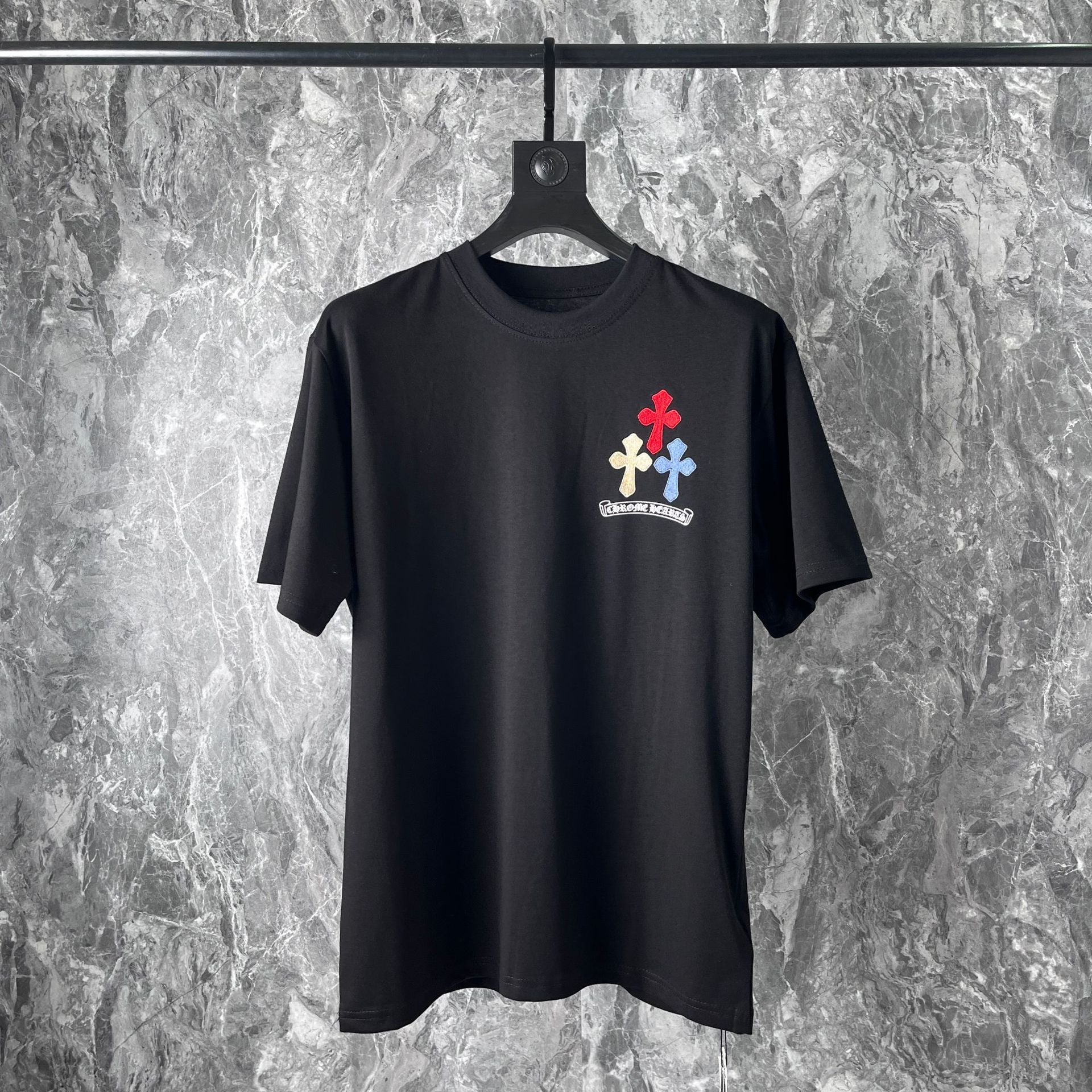 Chrome Heart T Shirts Cross Horseshoe Print Embroidery T-Shirt Short Sleeve