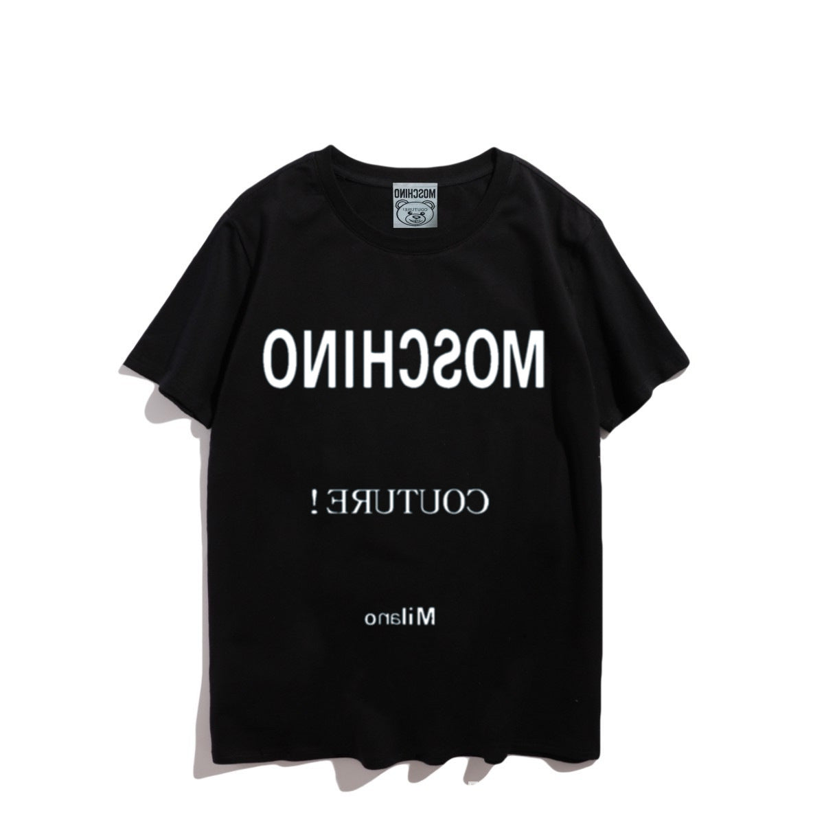 Moschino T-shirt Bear Printed Short-Sleeved T-shirt Couple Wear